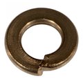 Midwest Fastener Split Lock Washer, For Screw Size #14 Silicon Bronze, Plain Finish, 15 PK 37405